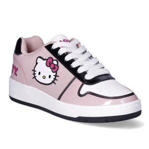 Hello Kitty by Sanrio Women's Pink Casual Court Sneakers